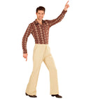 The 70S Groovy Style - Beige  Pants 