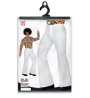 The 70S Groovy Style - White  Pants 