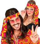 The 70S Groovy Style - Orange Bubbles  Headband 