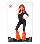 The 70S Groovy Style - Orange Bubbles  Headband & Leg Warmers 