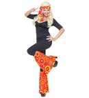 The 70S Groovy Style - Orange Bubbles  Headband & Leg Warmers 