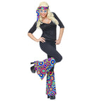 The 70S Groovy Style - Blue Bubbles  Headband & Leg Warmers 