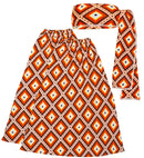 The 70S Groovy Style - Rhombus  Headband & Leg Warmers 