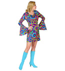 The 70S Groovy Style - Blue Bubbles  Dress 