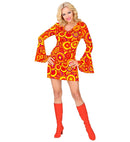 The 70S Groovy Style - Orange Bubbles  Dress 