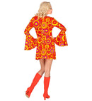 The 70S Groovy Style - Orange Bubbles  Dress 
