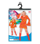 The 70S Groovy Style - Orange Bubbles  Dress 