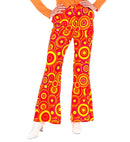 70S Lady Pants Bubbles Orange