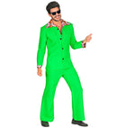 The 70S Disco Style - Hot Green  Jacket With Shirt, Pants 