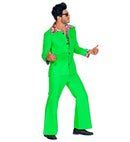 The 70S Disco Style - Hot Green  Jacket With Shirt, Pants 
