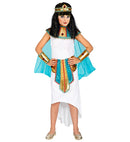 Egyptian Queen  Dress, Collar With Veils & Cuffs, Belt, Headpiece 