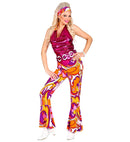 The 70S Disco Style  Overalls, Belt, Headband 