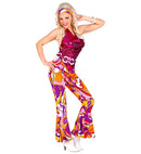 The 70S Disco Style  Overalls, Belt, Headband 