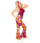 The 70S Disco Style  Overalls, Belt, Headband 