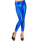 Metallic Blue Leggings