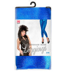 Metallic Blue Leggings