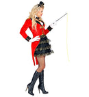 Ringmaster  Tailcoat With Tutu Dress, Collar With Bow Tie, Mini Top Hat, Gloves, Whip 