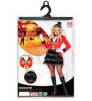 Ringmaster  Tailcoat With Tutu Dress, Collar With Bow Tie, Mini Top Hat, Gloves, Whip 