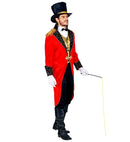 Ringmaster  Tailcoat With Vest, Shirt Front With Collar And Bow Tie, Pants, Top Hat, Gloves, Whip 
