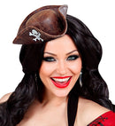 Leather Look Mini Pirate Tricorn