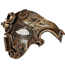 Copper Steampunk Half Face Mask