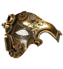 Copper Steampunk Half Face Mask