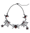 Strass Spider Necklace