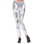 Metallic Silver Leggings