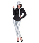 Metallic Silver Leggings
