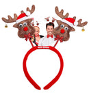  Reindeer Head Bopper With Jingle Bells