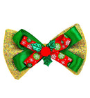 Gold  Christmas Bow Tie