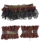 Steampunk Lace Choker & Cuffs
