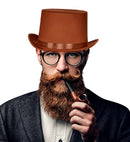 Top Hat Brown 13 Cm