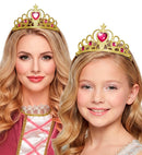 Gold Tiara With Pink Gems