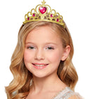 Gold Tiara With Pink Gems