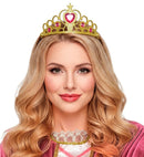 Gold Tiara With Pink Gems
