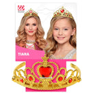 Gold Tiara With Red Gems