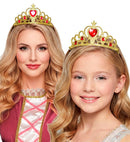 Gold Tiara With Red Gems