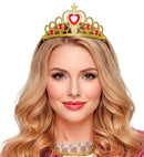 Gold Tiara With Red Gems