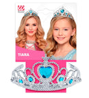Silver Tiara With Turquoise Gems