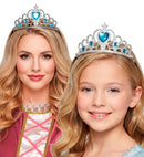 Silver Tiara With Turquoise Gems