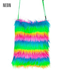 Rainbow Plush Handbag