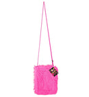 Neon Pink Plush Handbag