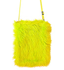 Neon Yellow Plush Handbag