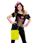 Neon Yellow Plush Handbag