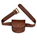 Leather Look Belt With Purse