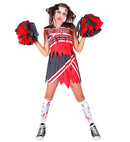 Zombie Cheerleader  Top, Skirt, Pom Poms 