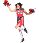 Zombie Cheerleader  Top, Skirt, Pom Poms 