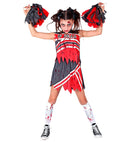 Zombie Cheerleader  Top, Skirt, Pom Poms 