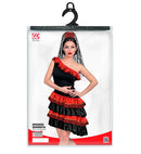 Spanish Senorita  Dress, Veil Headpiece 